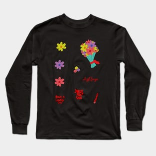 A colorful bouquet of flowers Gift Set Pack Long Sleeve T-Shirt